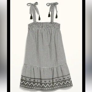 Old Navy Black and White Gingham Maxi Dress